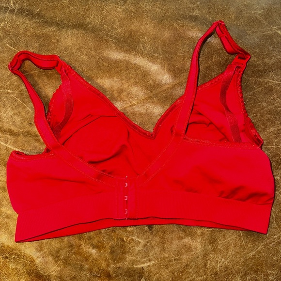 Bright Red Nursing Bra - Picture 2 of 2
